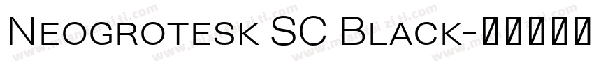 Neogrotesk SC Black字体转换